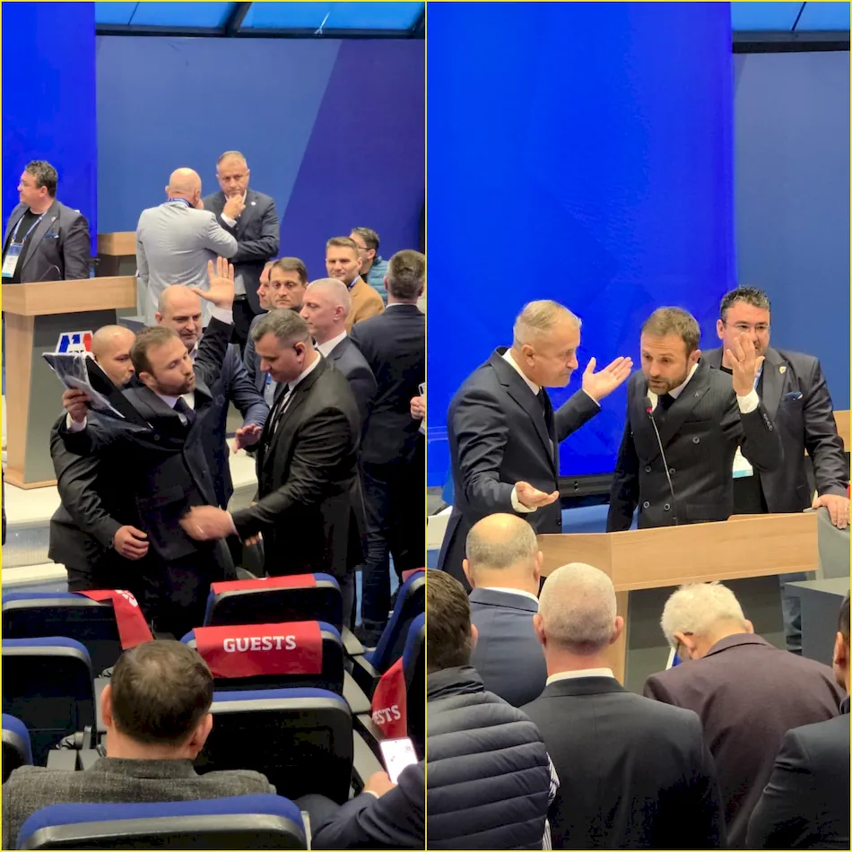 Laurențiu Candrea lângă Ilie Drăgan la Adunarea FRF 2026
